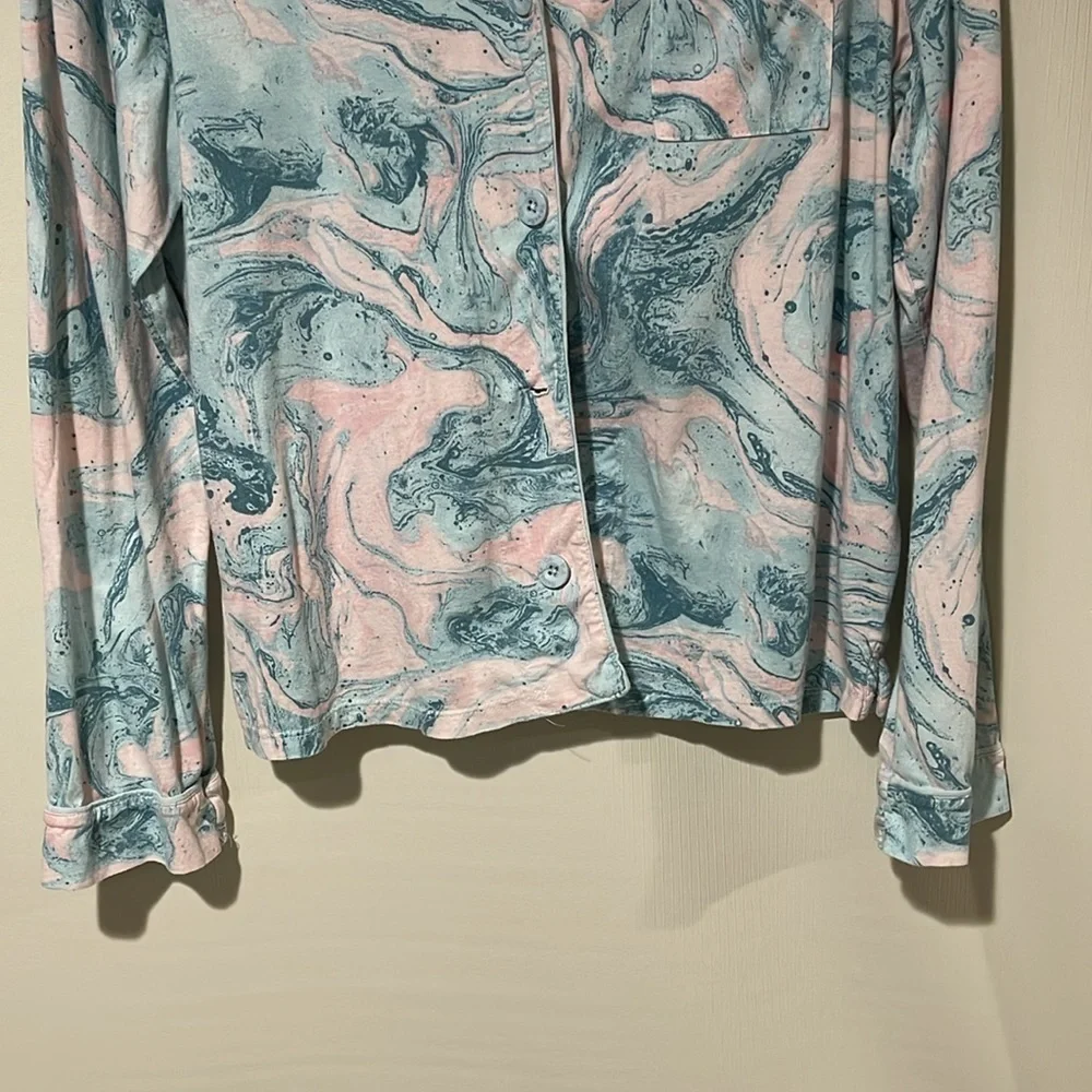 PJ. Salvage Women’s Button Up Long Sleeve Pajamas Top Size XL - Picture 4 of 11